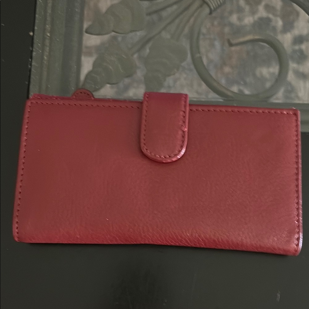 Red Leather Wallet
